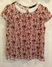 Blouse rouge voile d'occasion  Bourg-de-Thizy