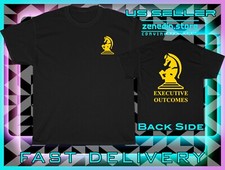 Camiseta Masculina Executive Outcomes Logotipo PMC Americana Dois Lados Pintada comprar usado  Enviando para Brazil