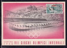 Cartolina cortina 1956 usato  Italia