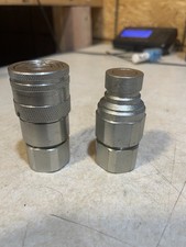 Conjunto de minicarregadeira M4 acopladores hidráulicos de conexão rápida 3/4"" SAE face plana alto fluxo, usado comprar usado  Enviando para Brazil