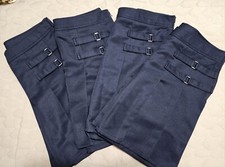 LOTE 4 Saia Saia Uniforme Escolar Azul Marinho Brinde Francês Meninas Tamanho 14.5 Novo sem etiquetas comprar usado  Enviando para Brazil