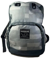 Usado, Mochila Jinx Minecraft Game Creeper Block tamanho completo cinza bolsa de livros laptop de viagem comprar usado  Enviando para Brazil