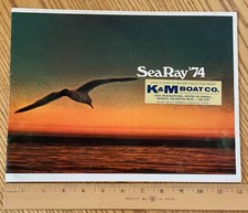 1974 Sea Ray Boats revendedor folheto de vendas catálogo SUNDOWNER WEEKENDER etc comprar usado 1974 Sea Ray Boats revendedor folheto de vendas catálogo SUNDOWNER WEEKENDER etc comprar usado  Enviando para Brazil