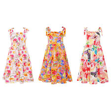 Vestido boho infantil meninas babados verão linha A estampa flor/borboleta gravata automática comprar usado  Enviando para Brazil