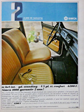 1967 simca indoor d'occasion  Expédié en Belgium