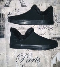 Sapatos femininos TIMBERLAND Skyla Bay forro quente slip-on jato preto camurça pele sintética novo com etiquetas❤ comprar usado  Enviando para Brazil