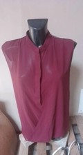 Blusa fluida bordeaux usato  Sestri Levante