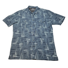 Camisa masculina Croft & Barrow secagem rápida LT grande alta manga curta veleiros comprar usado  Enviando para Brazil