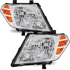 Faróis cromados de caminhão Nissan Frontier 4Dr lâmpadas de canto âmbar L+R 2009-2021 comprar usado  Enviando para Brazil