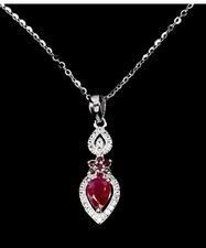 925silber kette rubin gebraucht kaufen  St.Kilian