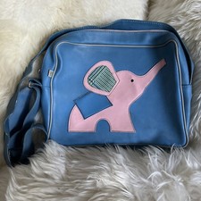 Usado, RARO Vintage 1998 Paul Frank “ellie” bolsa mensageiro elefante bolsa de mão bolsa azul comprar usado  Enviando para Brazil
