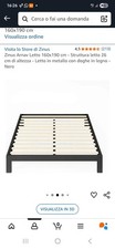 letto matrimoniale nero usato  Castel di Sangro
