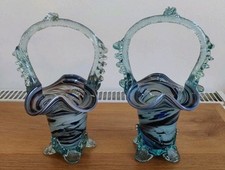 Pair vintage murano for sale  WHITCHURCH