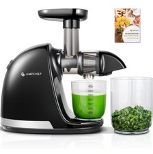 Espremedor de pressão a frio lento AMZCHEF com função reversa mastigação cor preta comprar usado  Enviando para Brazil