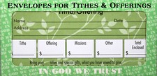 Tithe offering envelopes for sale  Rock Hill