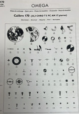 Omega Chronograph 170 - 33.3 Movement Parts - List for Parts, usado comprar usado  Enviando para Brazil