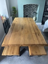 Solid oak table for sale  BOLTON