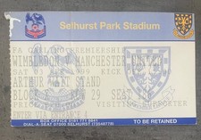 Ticket stub 1998 for sale  RUGELEY