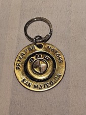 X CONCESSIONÁRIA DE LATÃO RARA DÉCADA DE 1970”BMW”CHAVEIRO”PETER PAN IMPORTAÇÕES” SAN MATEO,CA F/sh, usado comprar usado  Enviando para Brazil