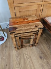 sheesham tables nest for sale  STANSTED