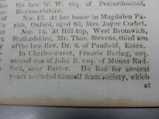 Francis baring suicide for sale  SKIPTON