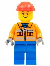 Używany, LEGO Figurka Pracownik budowlany City 7631 cty0105 na sprzedaż  PL