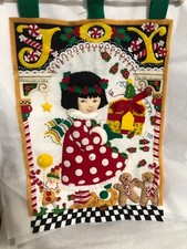 Feltro Bucilla Mary Engelbreit 2006 ALEGRIA 12" x 18" pendurado na parede #85342 concluído, usado comprar usado  Enviando para Brazil