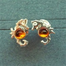 Bernsteinohrstecker motiv seep gebraucht kaufen  Wolmirstedt