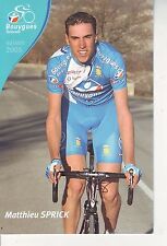CYCLISME carte cycliste MATTHIEU SPRICK équipe BOUYGUES TELECOM 2006 na sprzedaż  Wysyłka do Poland