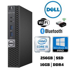 Dell 7040M i5-6500T 16GB DDR4 256GB SSD Win10 Pro micro PC USB WiFi Bluetooth comprar usado  Enviando para Brazil