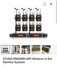 Sistema de monitor intra-auricular sem fio XTUGA RW2080 UHF IEM, 2 canais sem fio intra-auricular comprar usado  Enviando para Brazil