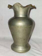 Vintage Indio Étnico Latón Niquelado Jarrón Florero Decorativo Coleccionable comprar usado  Enviando para Brazil