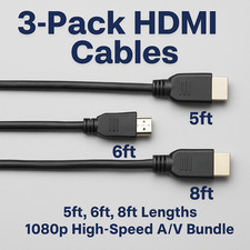 Pack hdmi cables for sale  Victor