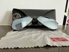 Óculos de sol Ray-Ban P clássico aviador espelhado - Armação prata comprar usado  Enviando para Brazil
