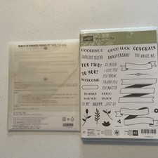 Stampin banners bunch for sale  CHERTSEY