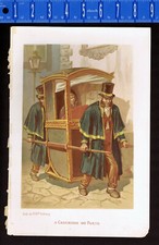 A Cadeirinha do Porto - Portable Chair-Taxi -1888 Portuguese Chromolithograph comprar usado  Enviando para Brazil