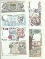 Banconote italiane repubblica usato  Villa San Secondo