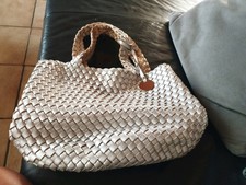 Tasche silber intrecciato gebraucht kaufen  Lampertheim