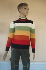 Pull rayures orange d'occasion Pull rayures orange d'occasion  Villeneuve-Loubet
