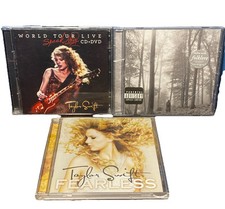 TAYLOR SWIFT CD DVD Lot - Folkore (Sealed), Fearless w/ Poster, World Tour Live, usado comprar usado  Enviando para Brazil