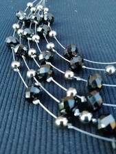 Kette collier schwarzen gebraucht kaufen  Ottensoos