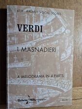 Verdi masnadieri kalmus for sale  HUDDERSFIELD