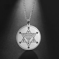 Pingente Abracadabra Abraxas Magia Cabalística Oculto Esotérico Amuleto Colar comprar usado  Enviando para Brazil