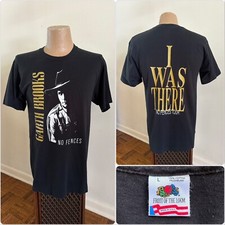 Usado, 1991 Vintage GARTH BROOKS Concerto SEM CERCAS Tour Camisa Ponto Único Duplo Lado Anos 90 comprar usado  Enviando para Brazil