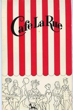 Cafe rue menu for sale  Dallas