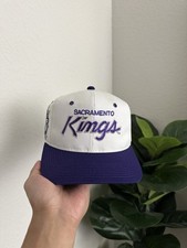 Vintage Anos 90 Sacramento Kings Sports Specialties White Dome Script NBA SnapBack  comprar usado  Enviando para Brazil
