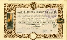 Certificato acciaierie ferrier usato  Verbania