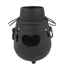 Usado, Chaleira japonesa de ferro fundido Brazier Chagama vintage cerimônia do chá pote de água Sado C32 comprar usado  Enviando para Brazil