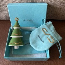 Enfeite de árvore de Natal Tiffany & Co porcelana osso verde na caixa original comprar usado  Enviando para Brazil