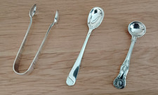 Silver sugar tongs for sale  CHESTERFIELD